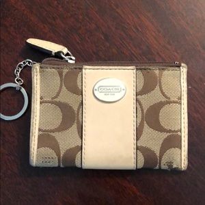 Coach key card chain